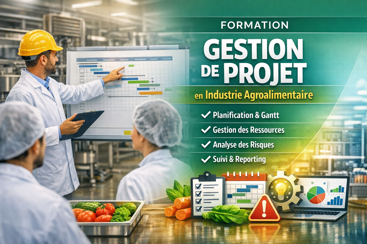 Formation en Gestion de Projet en Industrie Agroalimentaire